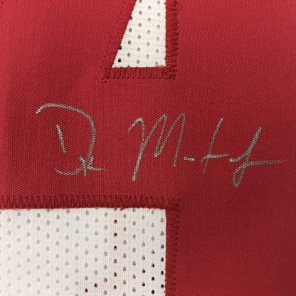 Autographed/Signed DK D.K. Metcalf Ole Miss White College Football Jersey JSA COA