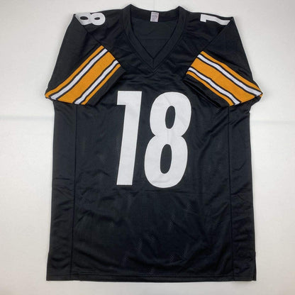 Autographed/Signed Diontae Johnson Pittsburgh Black Football Jersey JSA COA