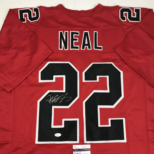 Autographed/Signed Keanu Neal Atlanta Color Rush Football Jersey JSA COA