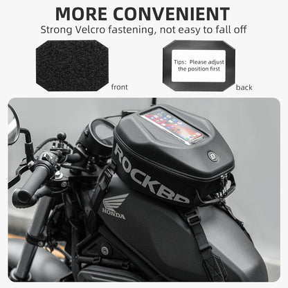 ROCKBROS 7L Waterproof Motorcycle Tank Bag Touchscreen Phone Pouch