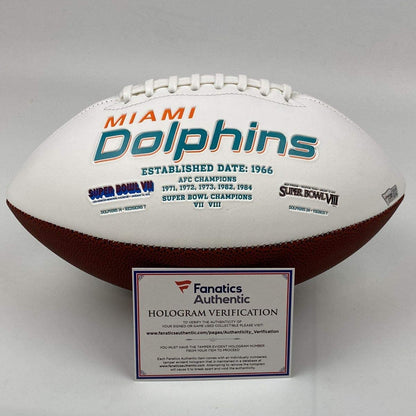 Autographed/Signed Tua Tagovailoa Miami Dolphins Full Size F/S White Panel Logo Football Fanatics COA