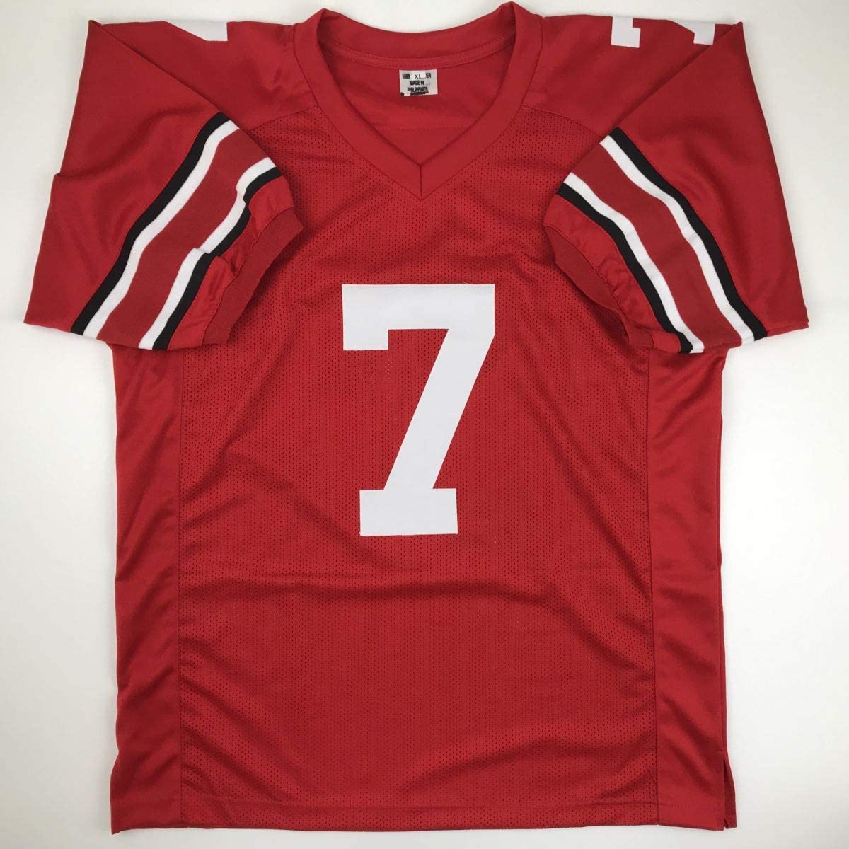 Autographed/Signed Dwayne Haskins Jr. Ohio State Red College Football Jersey JSA COA