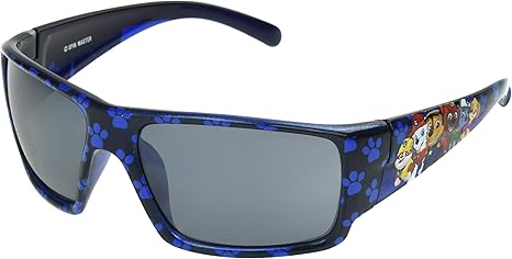 Nickelodeon Boys PAW Patrol Kids 19 Wrap Sunglasses, Crystal Blue, 58