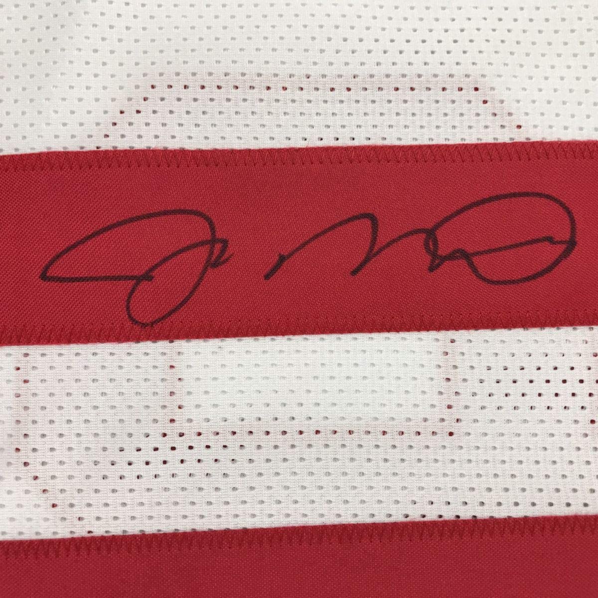 Autographed/Signed Joe Montana San Francisco White Football Jersey JSA COA