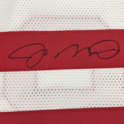 Autographed/Signed Joe Montana San Francisco White Football Jersey JSA COA