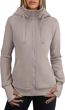 ANRABESS Womens Zip Up Hoodies Fleece Jackets Long Sleeve Sweatshirts Pockets Casual Fall Fashion Preppy Outfits Y2k Clothes