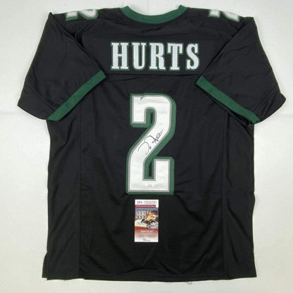 Autographed/Signed Jalen Hurts Philadelphia Black Football Jersey JSA COA