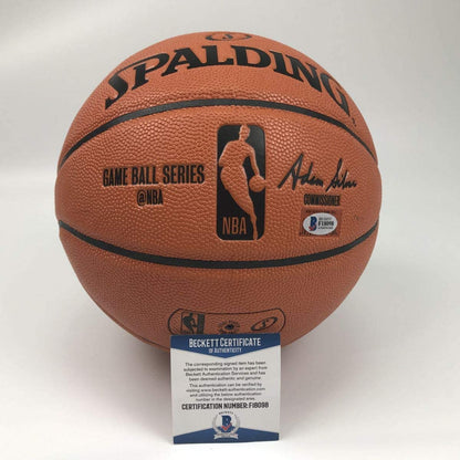 Autographed/Signed Julius Erving Dr. J Erving Philadelphia 76ers Sixers Spalding Basketball Beckett BAS COA