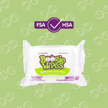 Baby Wipes Unscented by Boogie Wipes, Wet Wipes for Face, Hand, Body & Nose, Made with Vitamin E, Aloe, Chamomile and Natural Saline, 180 Count-30 Count (Pack of 6)