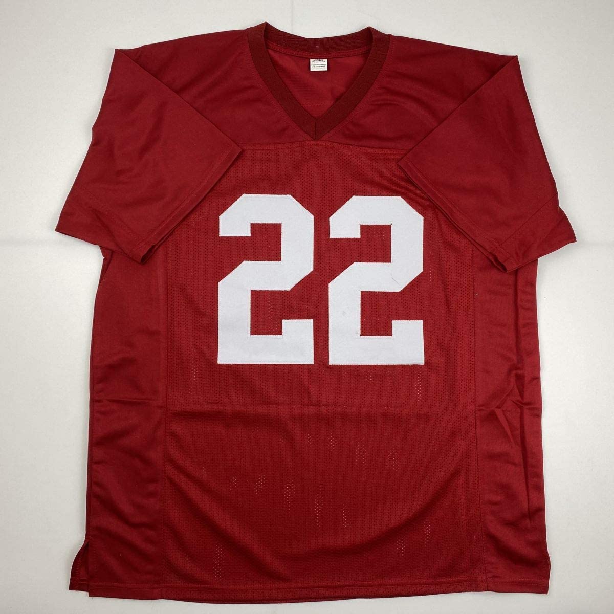 Autographed/Signed Mark Ingram 09 Heisman Alabama Red College Football Jersey Beckett BAS COA