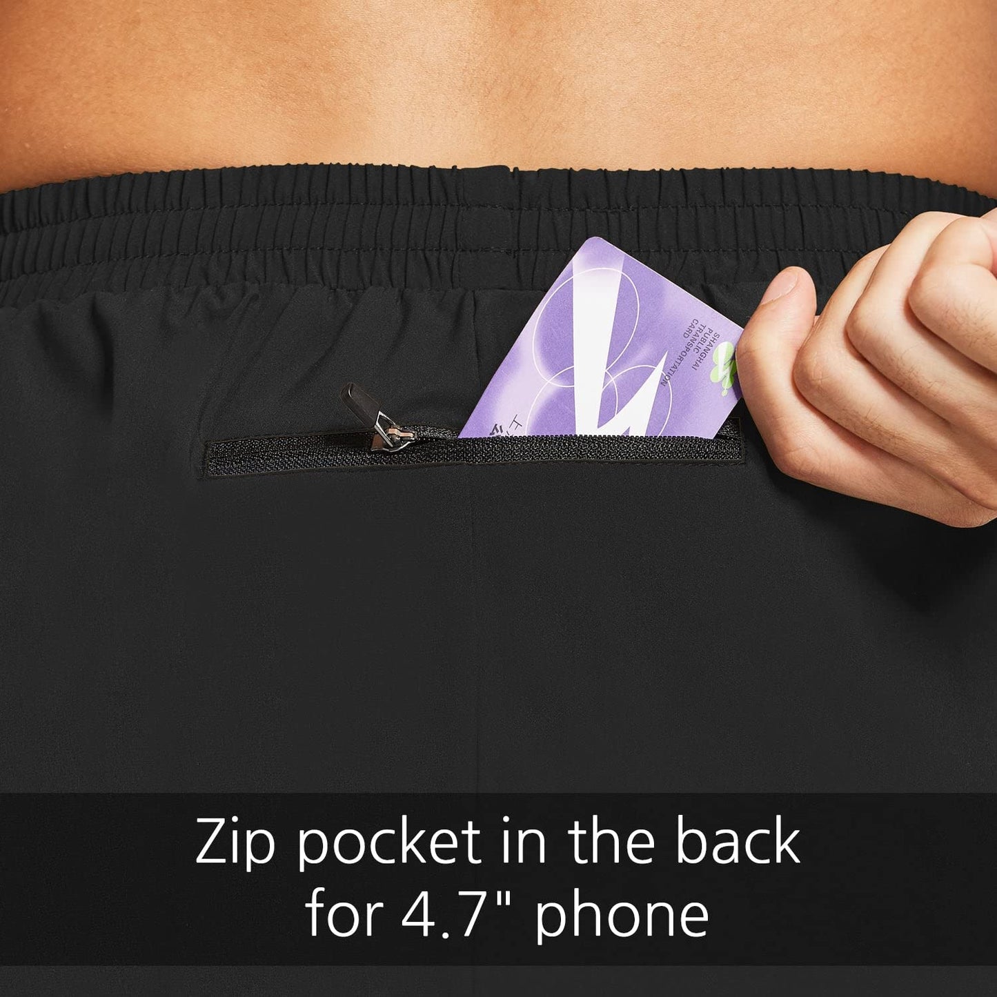 BALEAF Men's 5" Running Athletic Shorts Zipper Pocket for Workout Gym Sports Black Size M