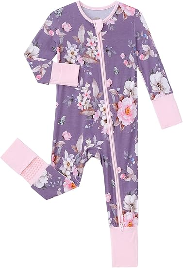 Baby Boys Girls Footless Pajamas - Viscose from Bamboo Zippy Pjs Sleep 'N Play - Infant One Piece Romper - 0-24 Months