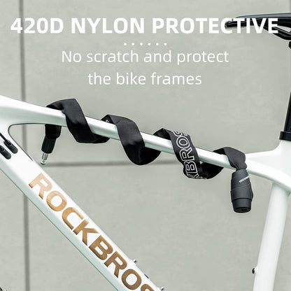 ROCKBROS Bike Lock Chain Bicycle Lock, Heavy Duty Anti Theft