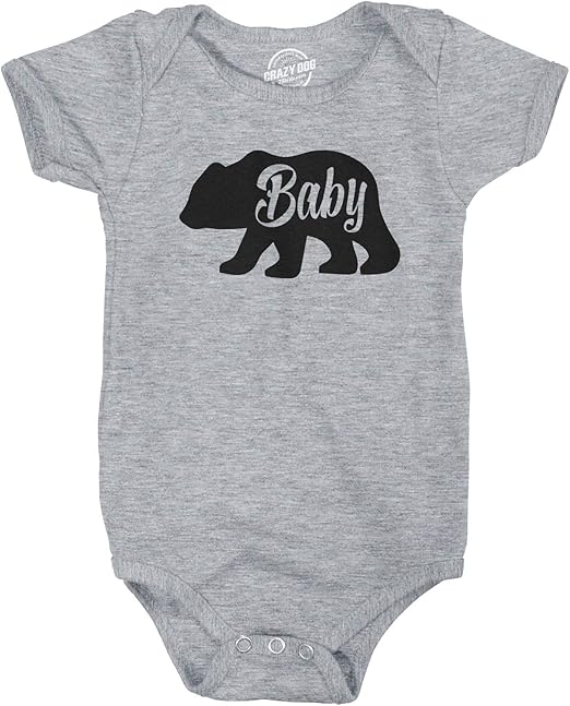 Baby Bear Funny Infant Shirts Cute Boy Girl Newborn Creeper for Family Bodysuit