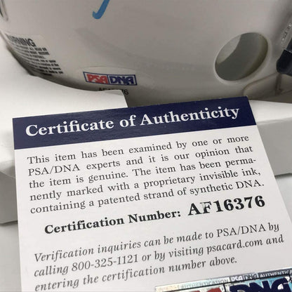 Autographed/Signed Melvin Gordon Los Angeles LA Chargers Football Mini Helmet PSA/DNA COA