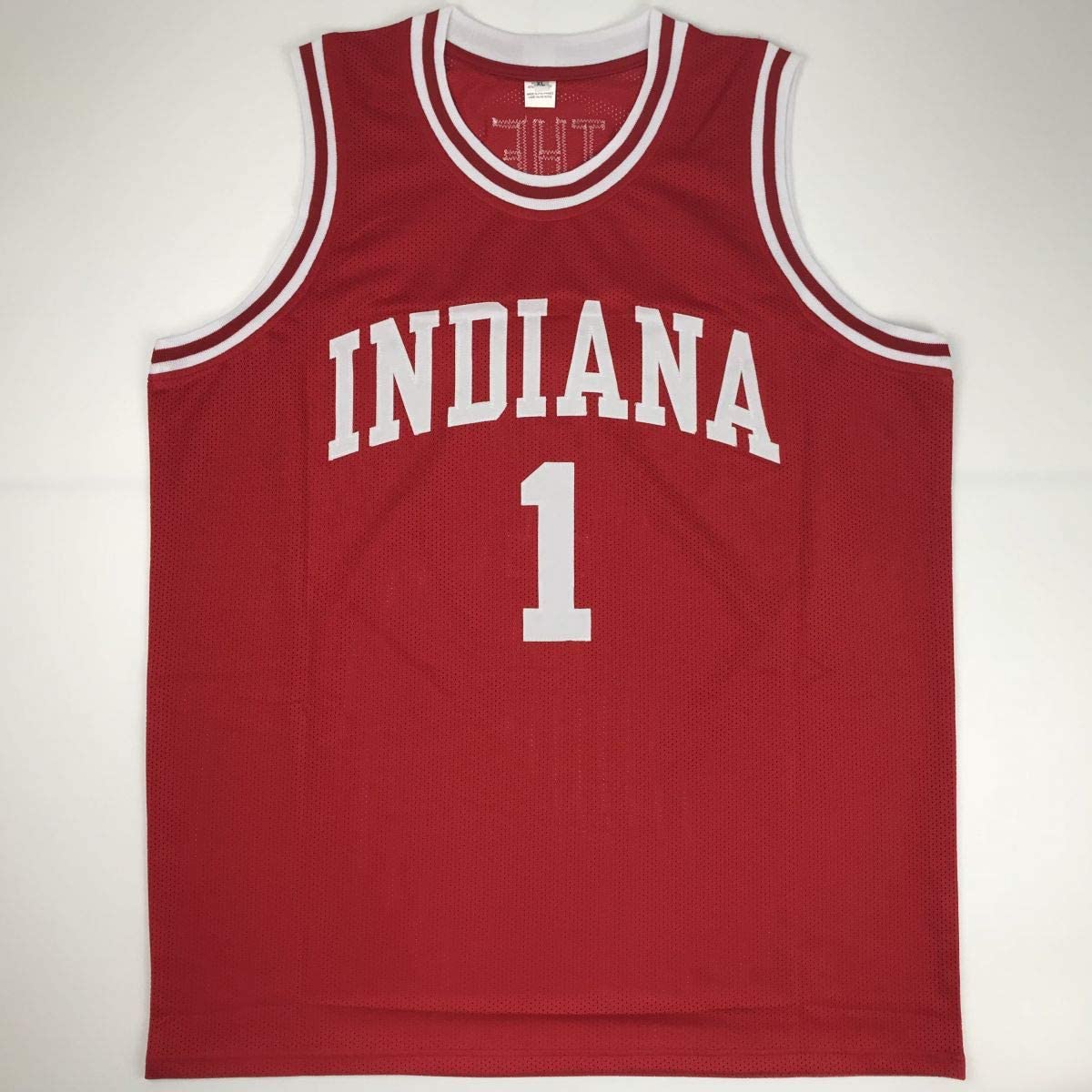 Autographed/Signed Bobby Bob Knight The General Indiana Hoosiers Red Basketball Jersey JSA COA
