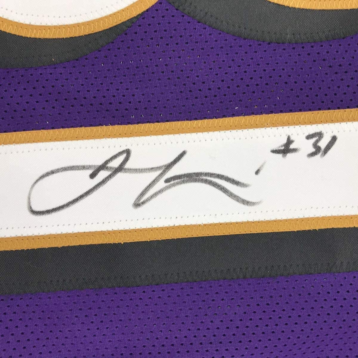 Autographed/Signed Jamal Lewis Baltimore Purple Football Jersey JSA COA