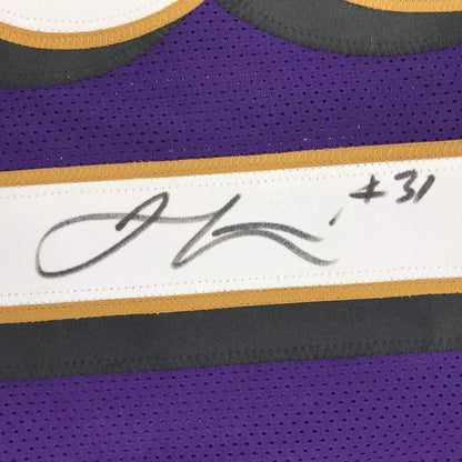 Autographed/Signed Jamal Lewis Baltimore Purple Football Jersey JSA COA