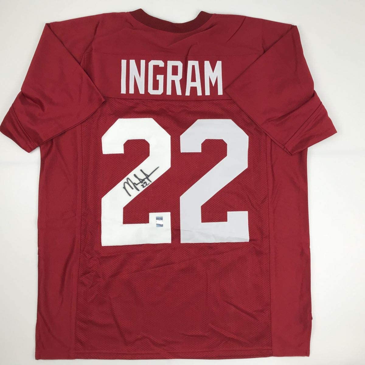 Autographed/Signed Mark Ingram II Alabama Crimson College Football Jersey GTSM COA Holo Only