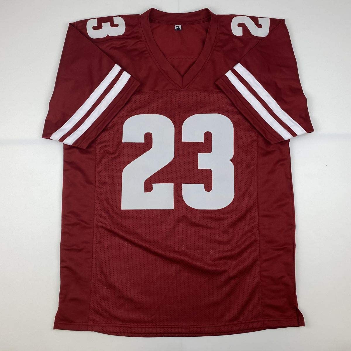 Autographed/Signed Jonathan Taylor Wisconsin Red College Football Jersey Beckett BAS COA