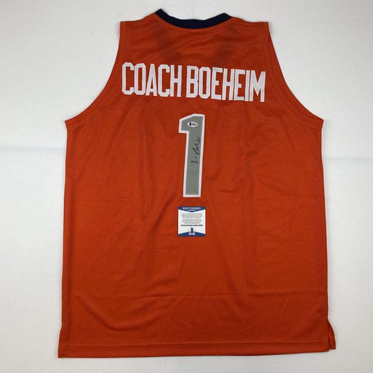 Autographed/Signed Jim Boeheim Syracuse Orange Coach College Basketball Jersey JSA COA