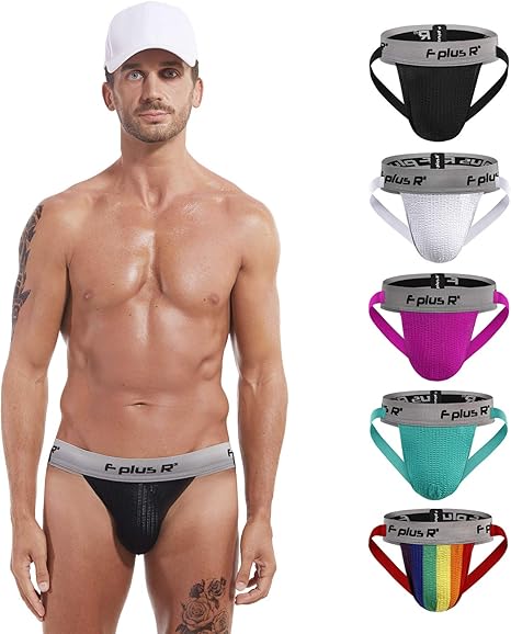 F plus R 2 Inch Waistband Men's Athletic Supporter Jockstrap