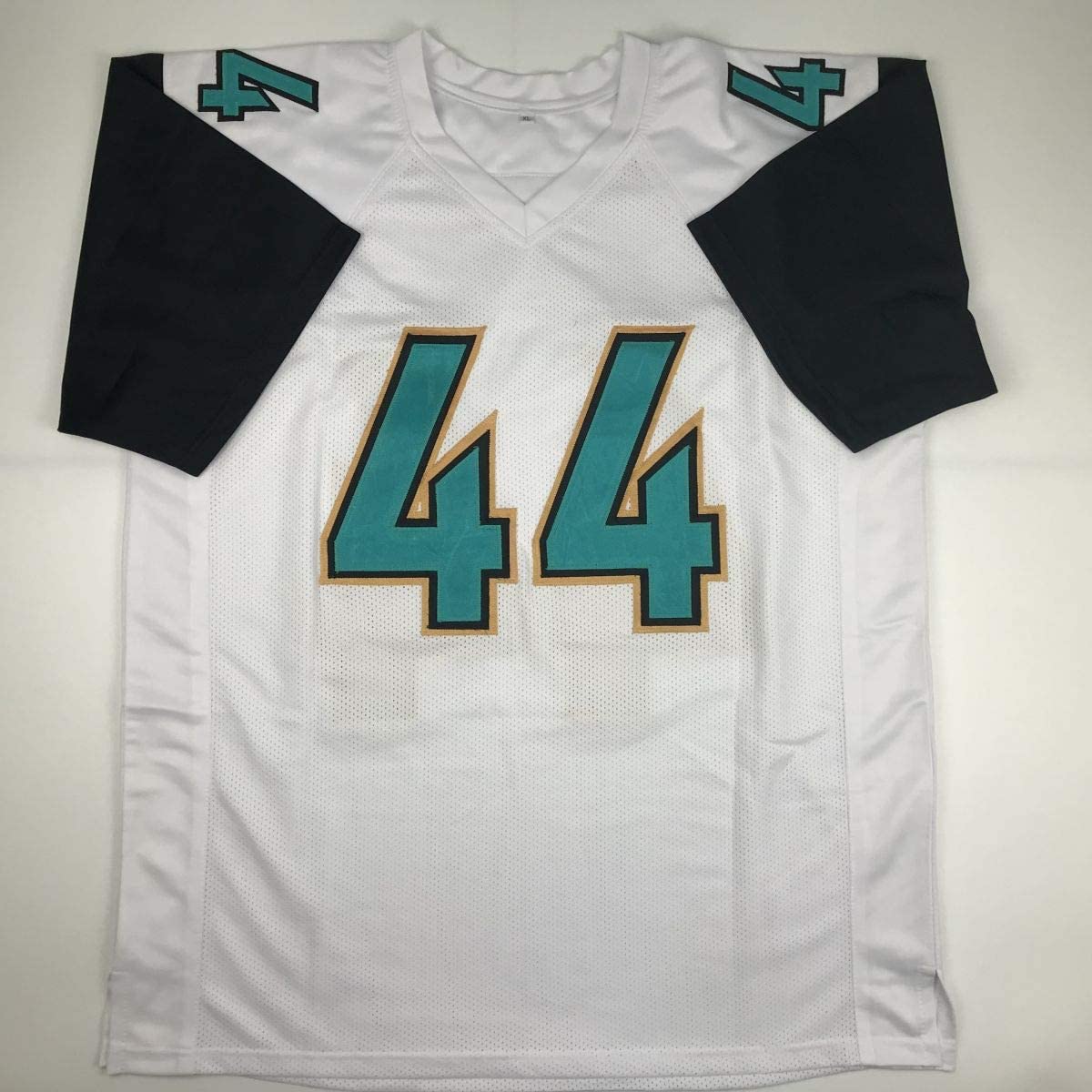 Autographed/Signed Myles Jack Jacksonville Retro White Football Jersey JSA COA