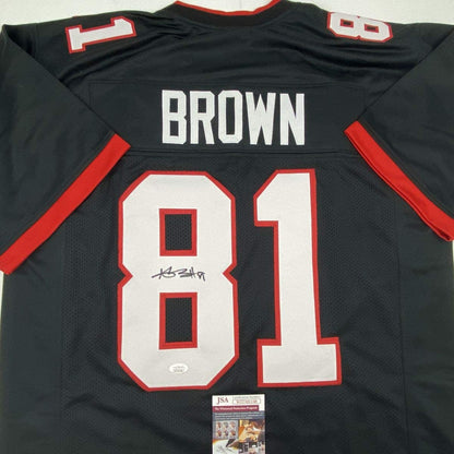 Autographed/Signed Antonio Brown Tampa Bay Black Football Jersey JSA COA