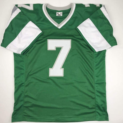 Autographed/Signed Ron Jaworski Philadelphia Green Football Jersey JSA COA