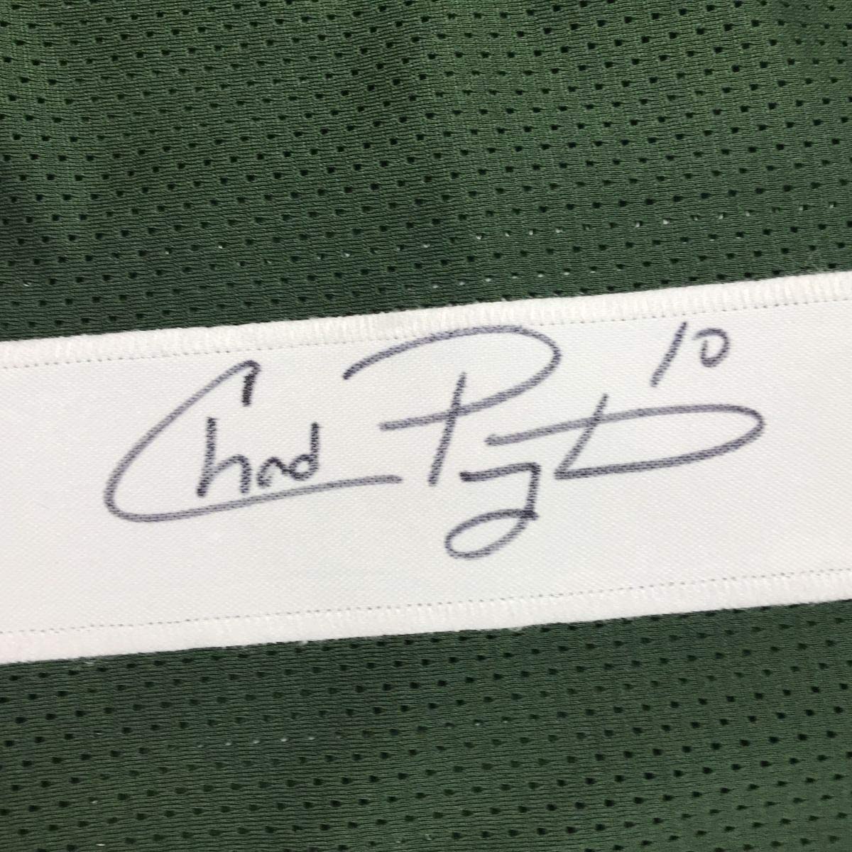 Autographed/Signed Chad Pennington New York Green Football Jersey Beckett BAS COA