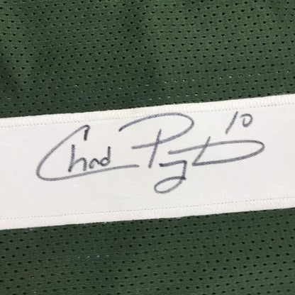 Autographed/Signed Chad Pennington New York Green Football Jersey Beckett BAS COA