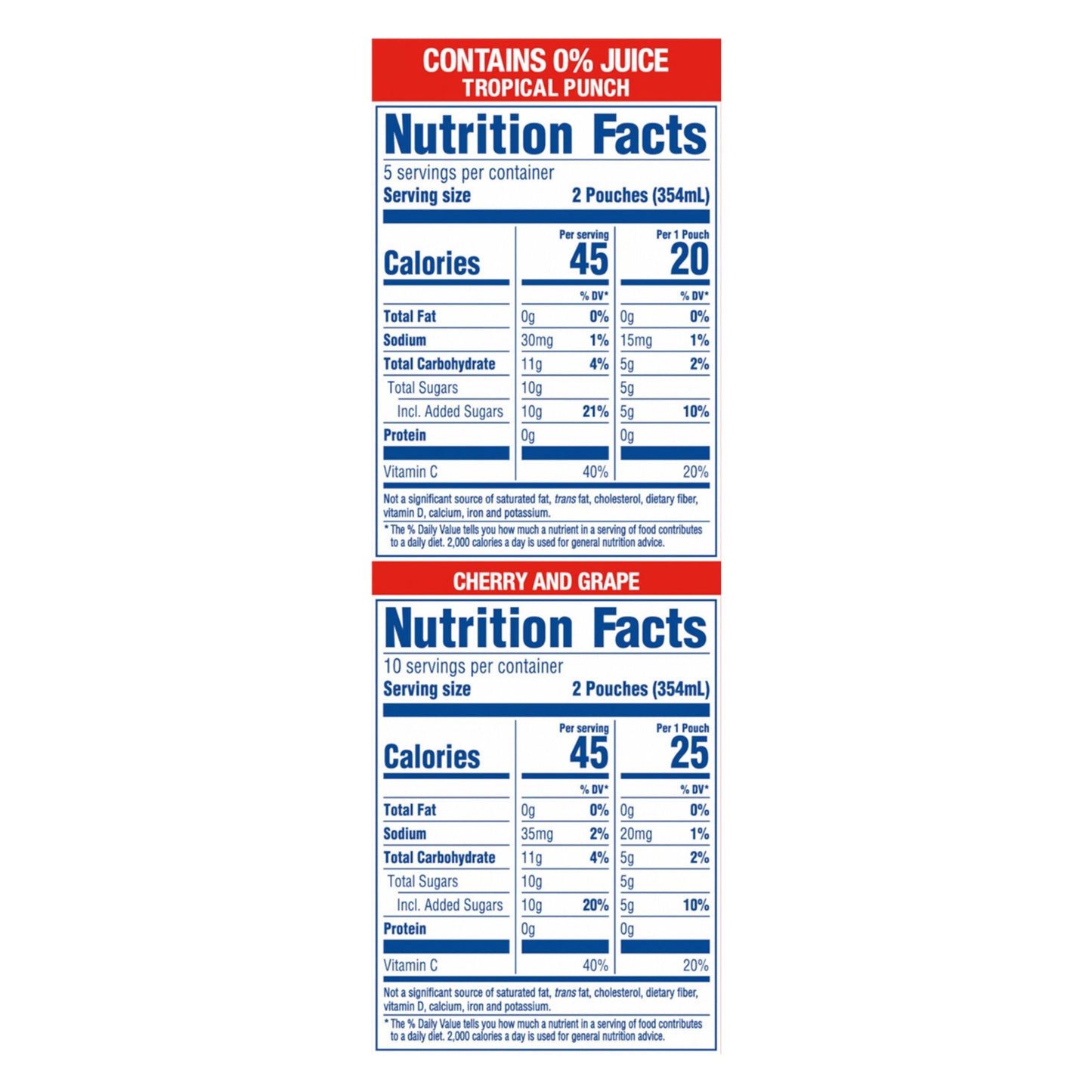 Kool-Aid Jammers Variety Pack - Flavored Drink Pouches (30 Count, 6 oz Each)