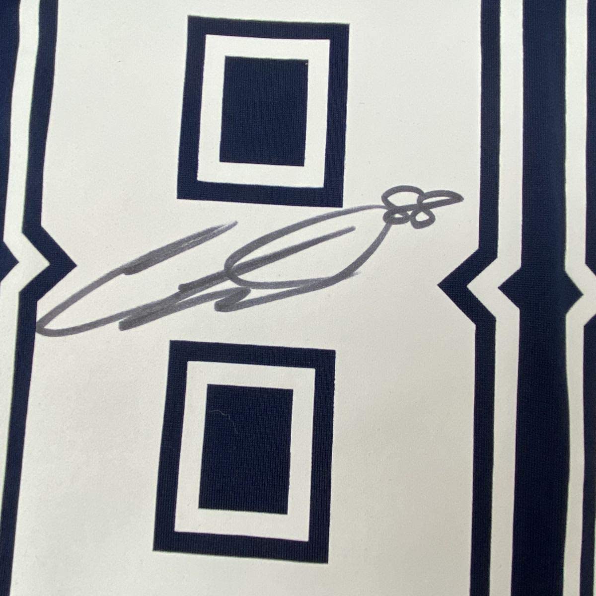 Autographed/Signed CeeDee Lamb Dallas Cowboys Blue Authentic Nike Game Football Jersey Fanatics COA