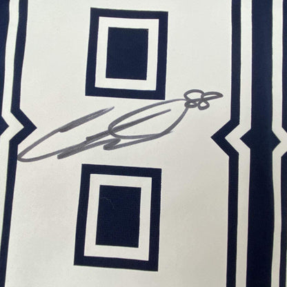 Autographed/Signed CeeDee Lamb Dallas Cowboys Blue Authentic Nike Game Football Jersey Fanatics COA