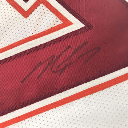 Autographed/Signed Michael Mike Vick Virginia Tech White College Football Jersey JSA COA