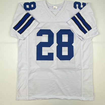 Autographed/Signed Darren Woodson Dallas White Football Jersey JSA COA