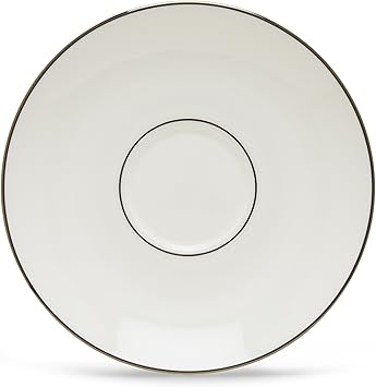 Lenox Saucer Continental Dining Platinum, White