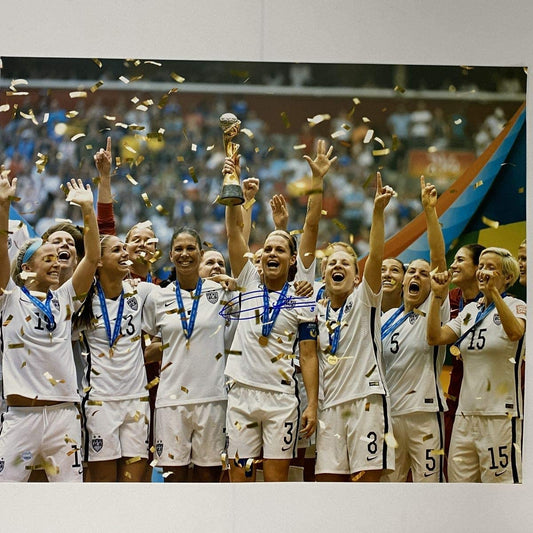 Autographed/Signed Christie Rampone Team USA USWNT 16x20 Soccer Photo Steiner Sports COA