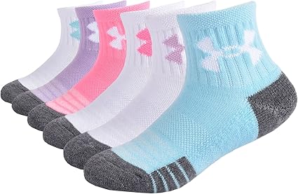 Under Armour Girls' Multi Pack Quarter Sock