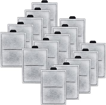 HiTauing 15 Pack PF-L Carbon Cartridges for Top Fin Silenstream PF20, PF30, PF40 and PF75 Power Filters