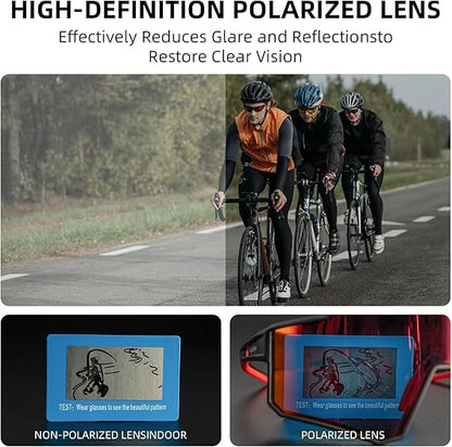 ROCKBROS Polarized Cycling Sunglasses UV400 Protection TR90 Frame Unisex