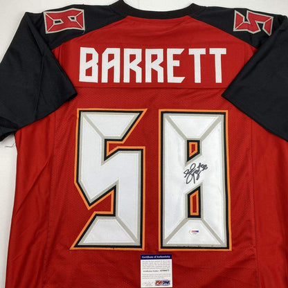 Autographed/Signed Shaquil Barrett Tampa Bay Red Football Jersey PSA/DNA COA