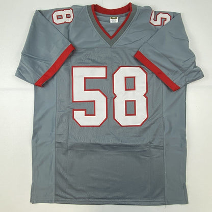 Autographed/Signed Shaquil Shaq Barrett Tampa Bay Pewter Grey Football Jersey PSA/DNA COA