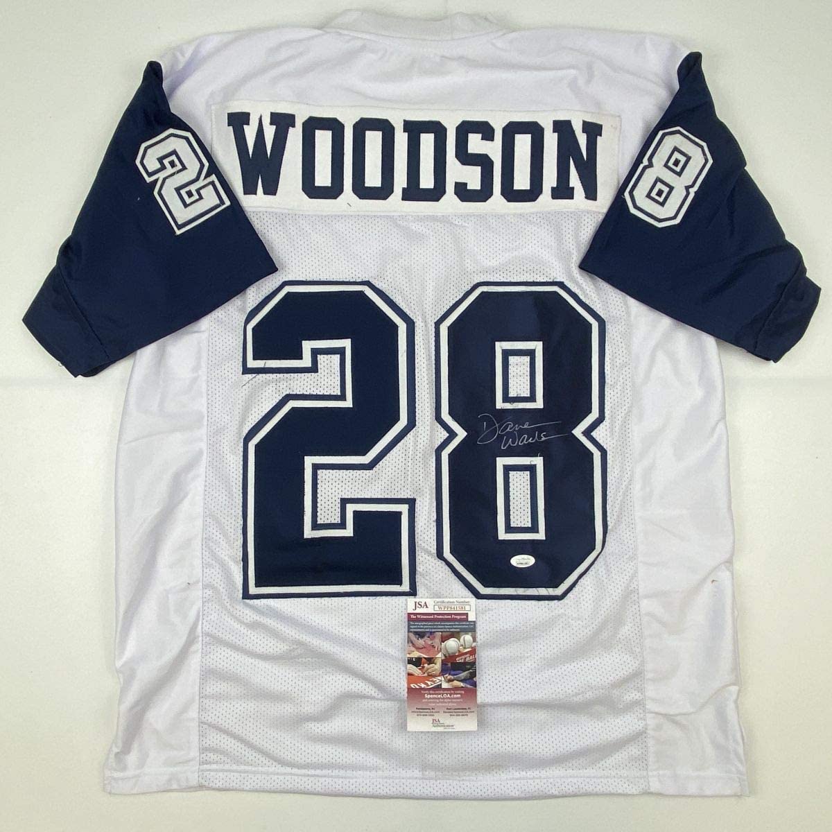 Autographed/Signed Darren Woodson Dallas Color Rush Football Jersey JSA COA