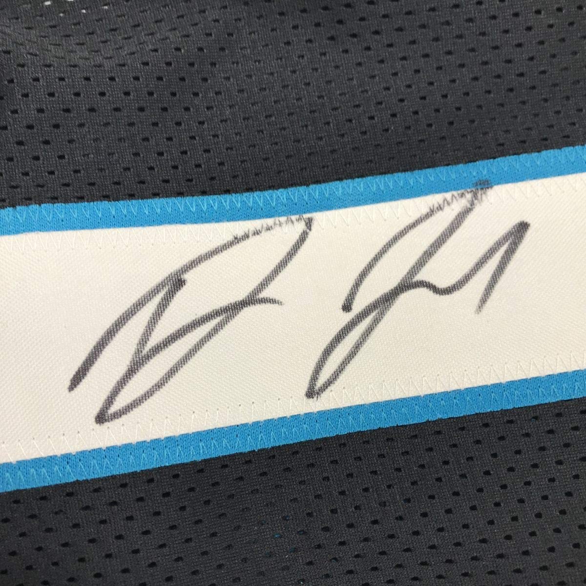 Autographed/Signed Devin Funchess Carolina Black Football Jersey JSA COA