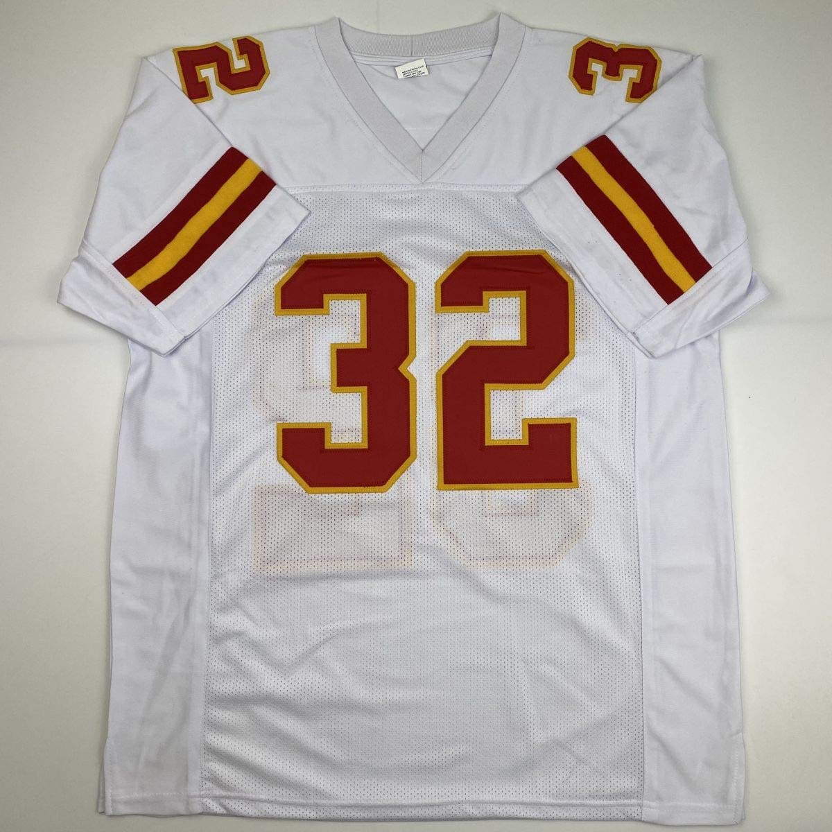 Autographed/Signed Tyrann Mathieu Kansas City White Football Jersey PSA/DNA COA