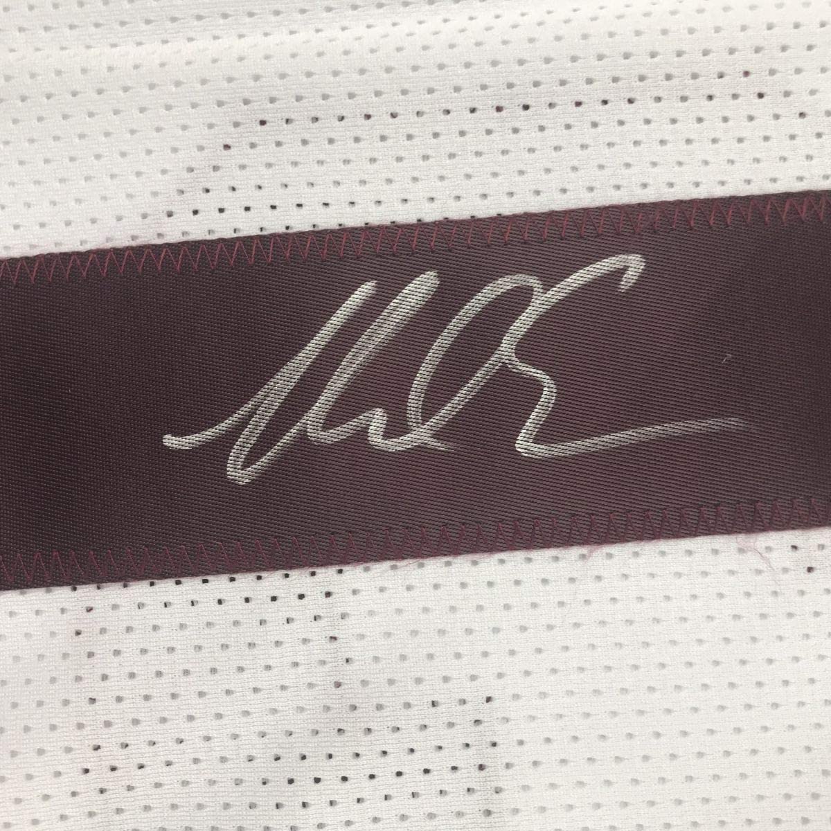 Autographed/Signed Mike Evans Texas A&M White College Football Jersey PSA/DNA COA