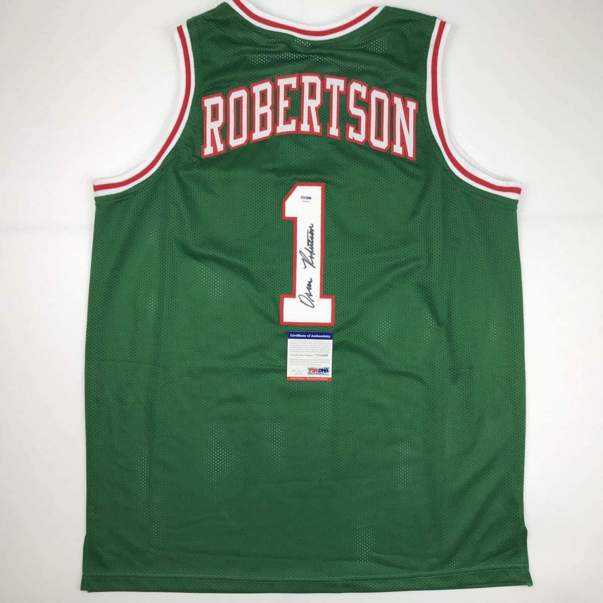 Autographed/Signed Oscar Robertson Milwaukee Green Basketball Jersey PSA/DNA COA - Triathlete Store