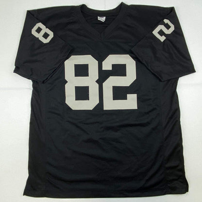 Autographed/Signed Jason Witten Las Vegas Oakland Black Football Jersey Beckett BAS COA