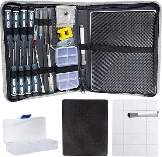 24-Piece Electronics Computer Tool Kit, Magnetic Precision Screwdriver Set for Screen Repair and Cleaning Cell Phone iPhone Tablets PC Laptop